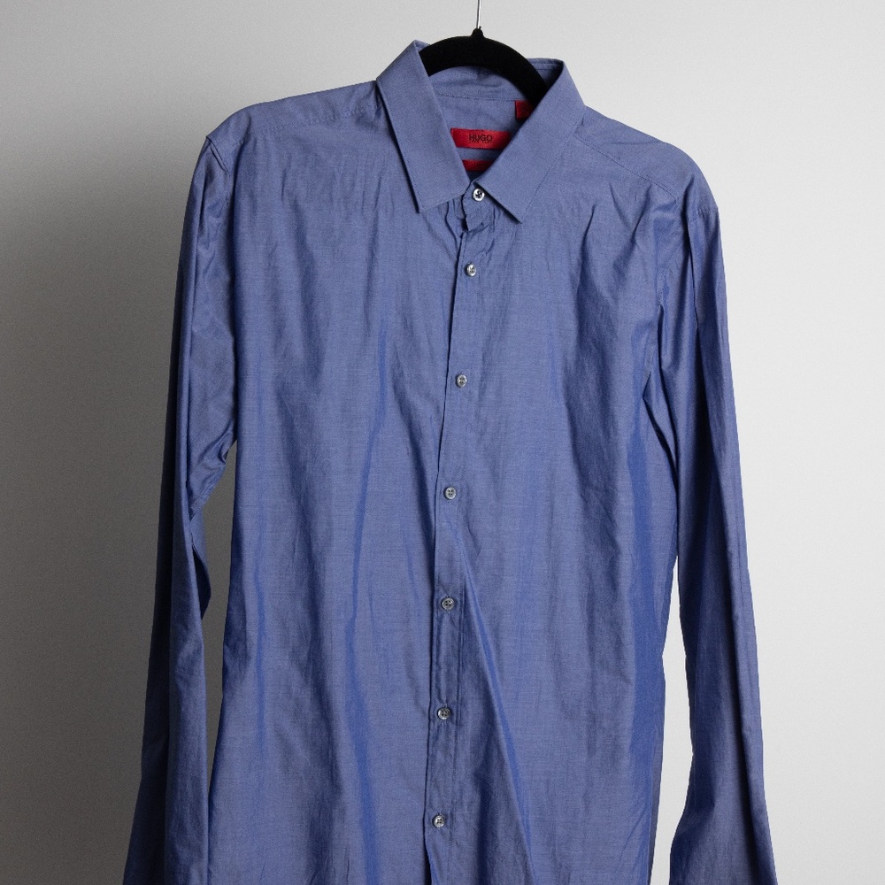 Hugo Boss Blue Dress Shirt